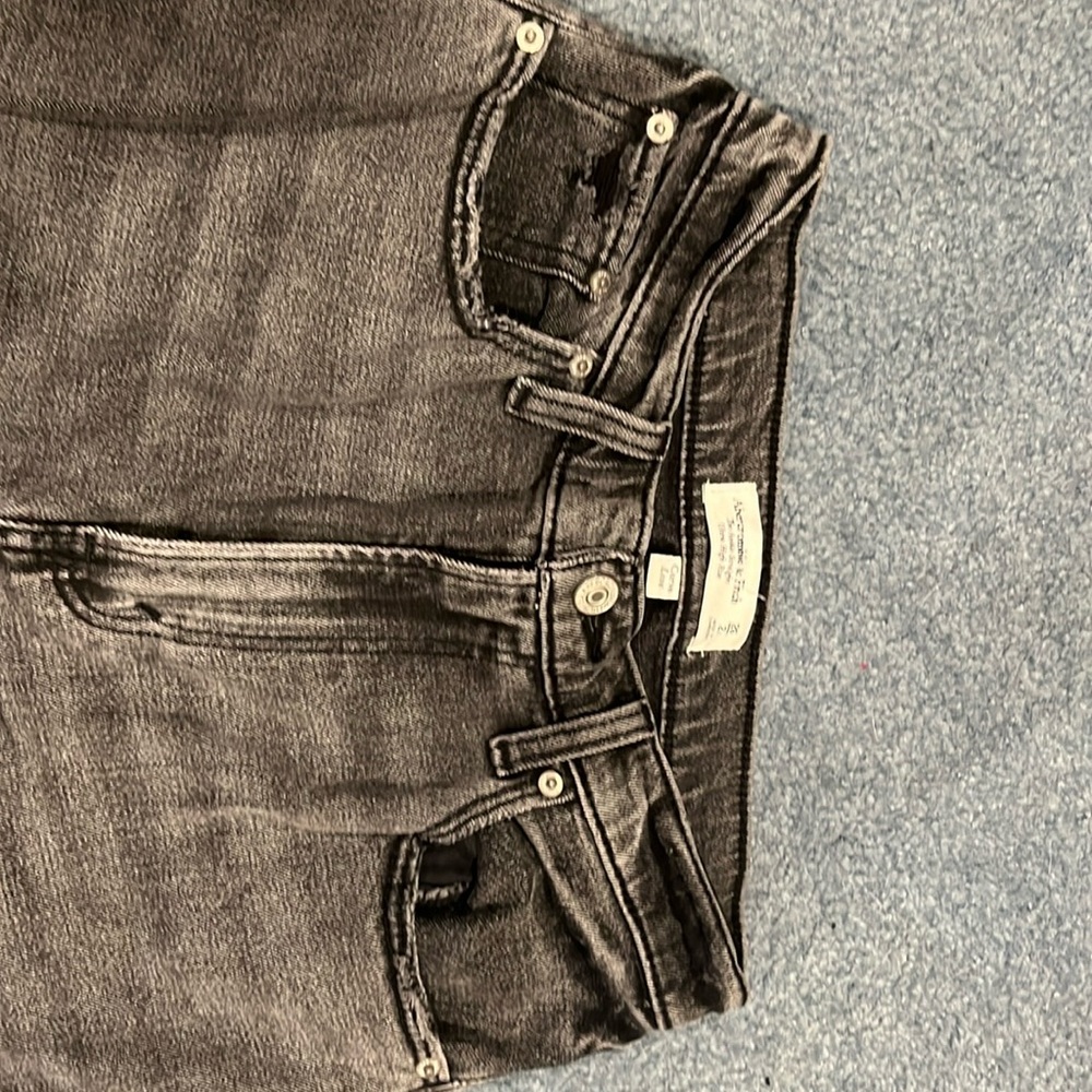 Abercrombie Ultra High Rise Ankle Straight Jeans
